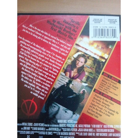 V For Vendetta 2 disc special edition - Picture 5 of 5